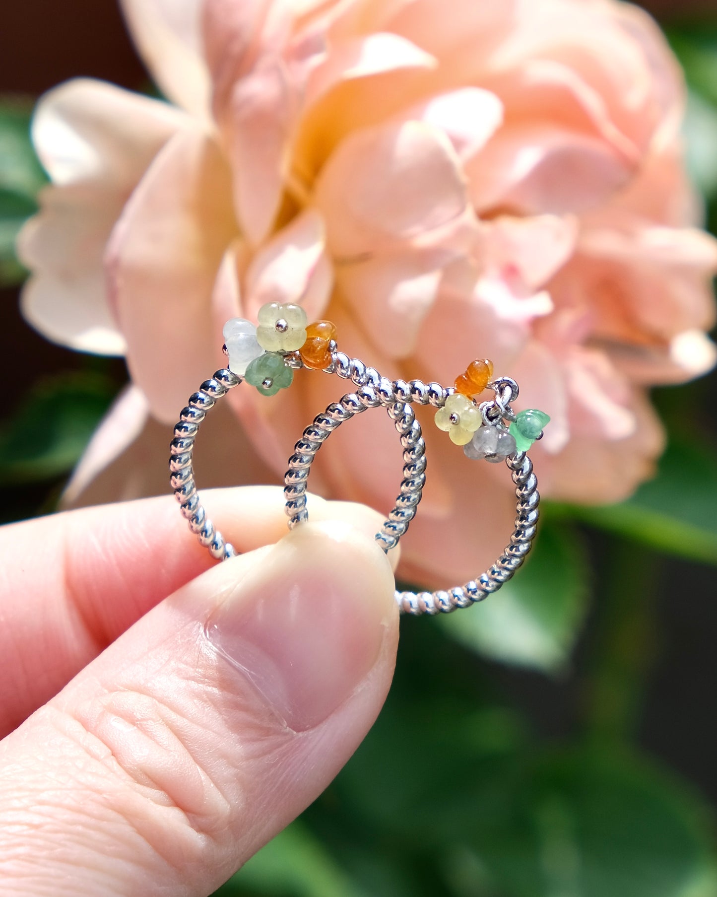 Four Seasons Jade Blossom Ring