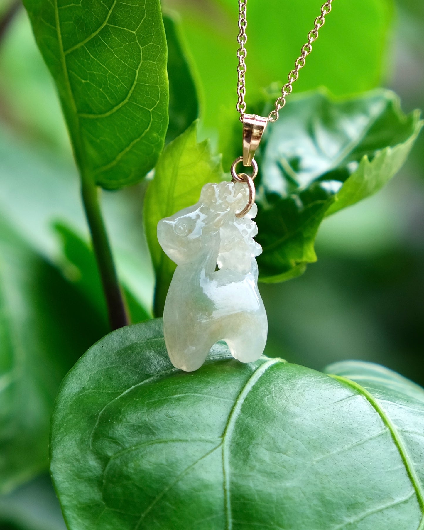 Serenity Deer - Jade Pendant