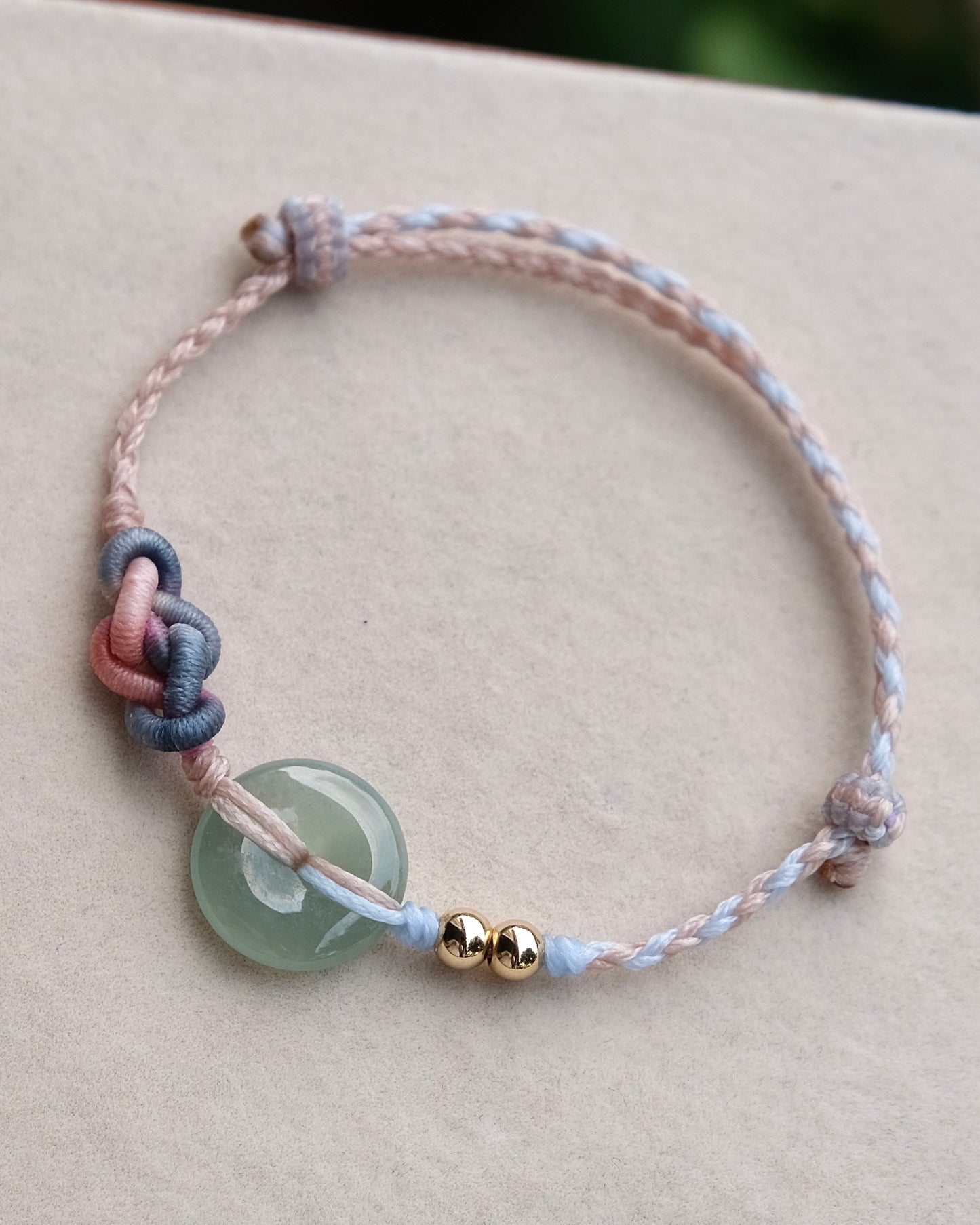 Mist Green Pi Jade Bracelet – Ruyi Weave Signature