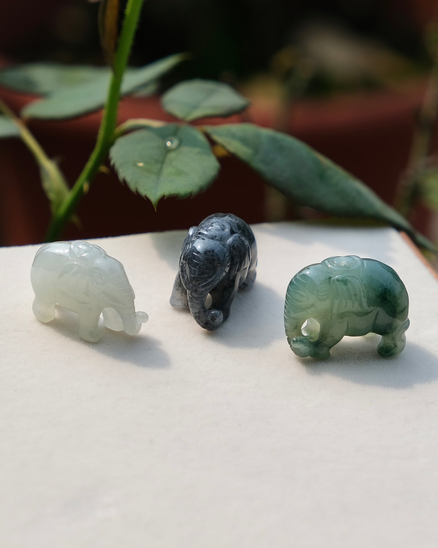 Xiang Yun - Jade Elephant Necklace