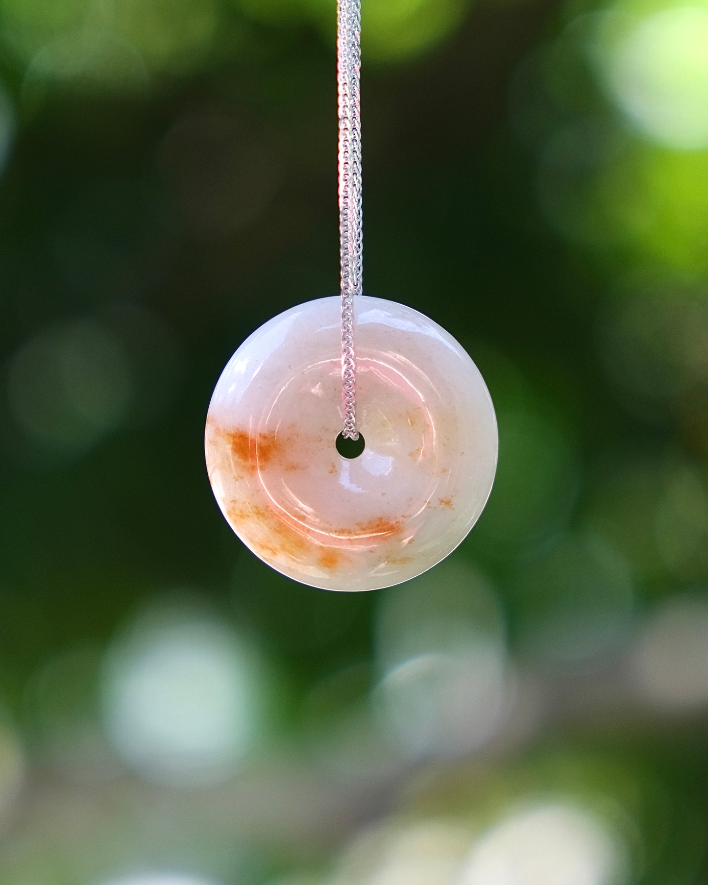 Golden Horizon - Jade Pi Disc Necklace