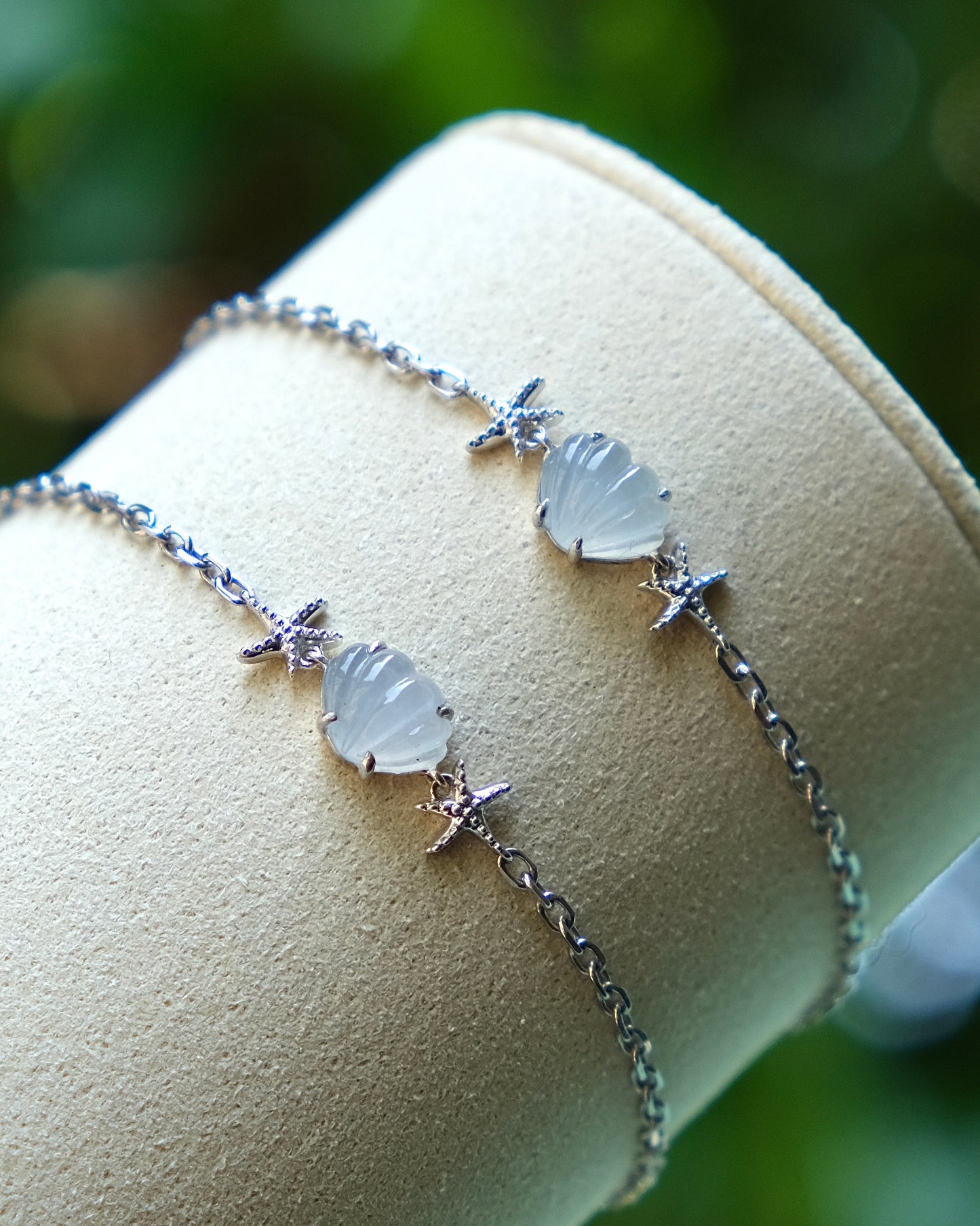 Ocean Light - Icy Jade Bracelet (S925 Silver)