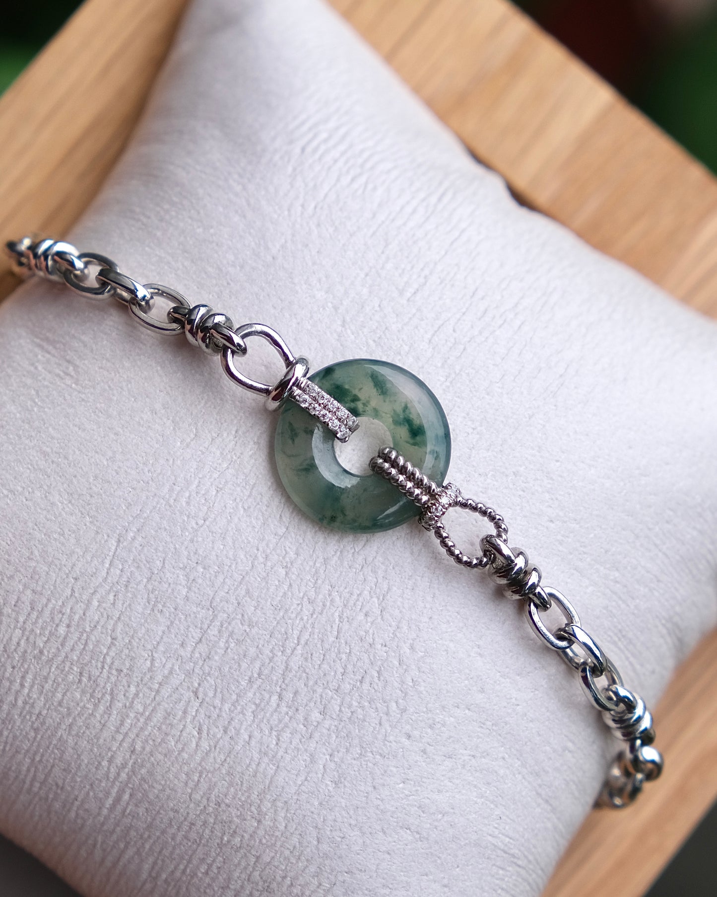 Axis Jade Bracelet (S925 Silver)